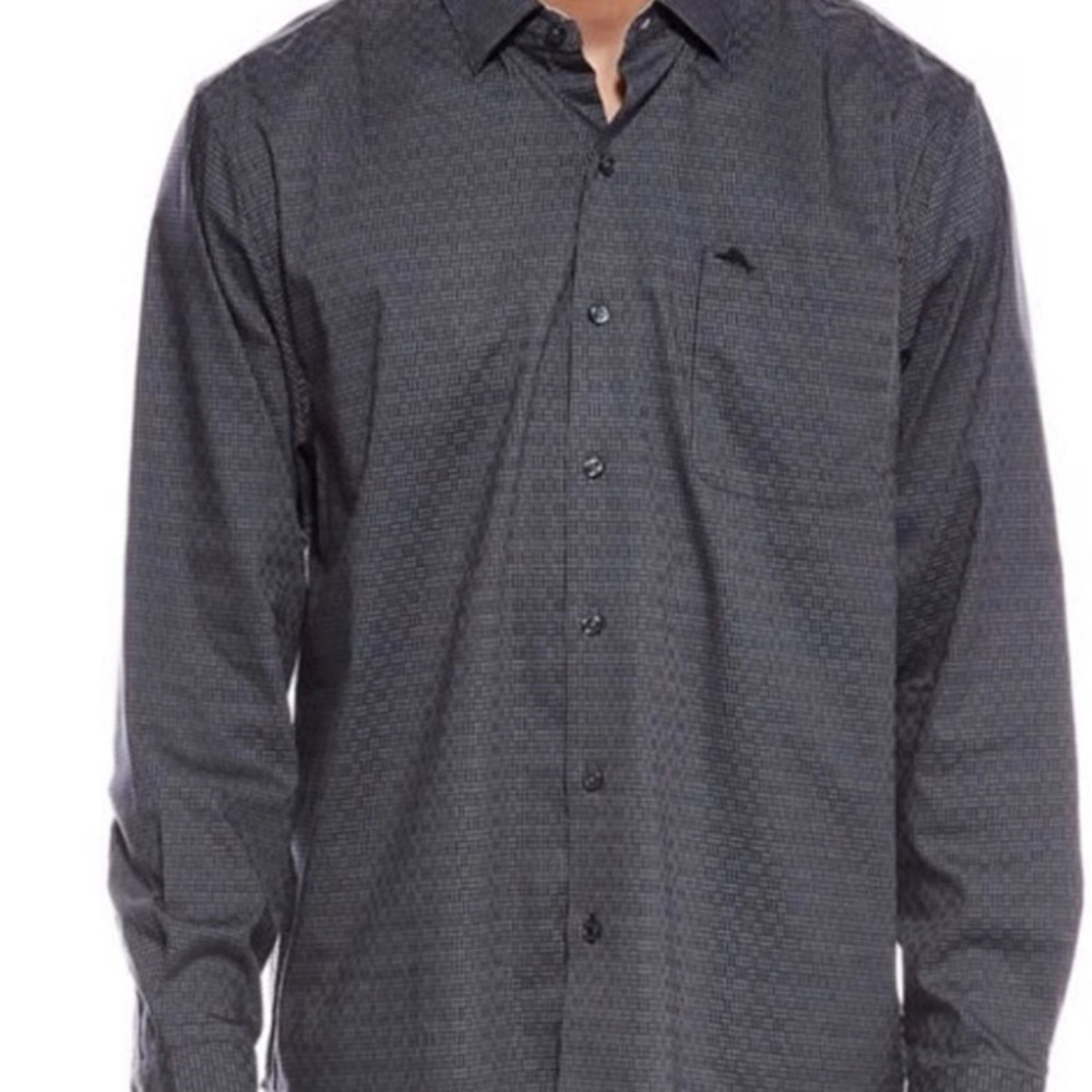 NEW Tommy Bahama Men’s Sarasota Stretch Ventura Isles Long-Slv Button-Up Shirt